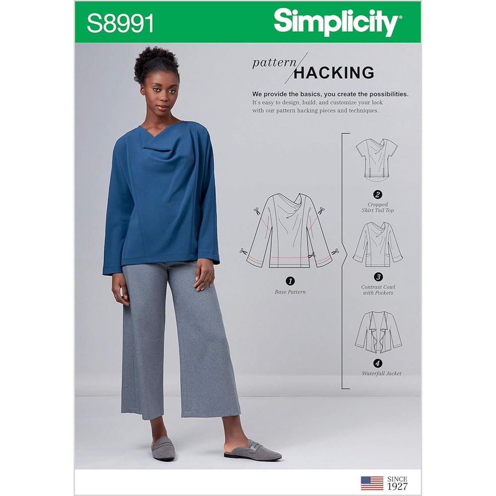 Simplicity S8991 Misses Tops & Jacket Sewing Pattern XXS-XXL‎